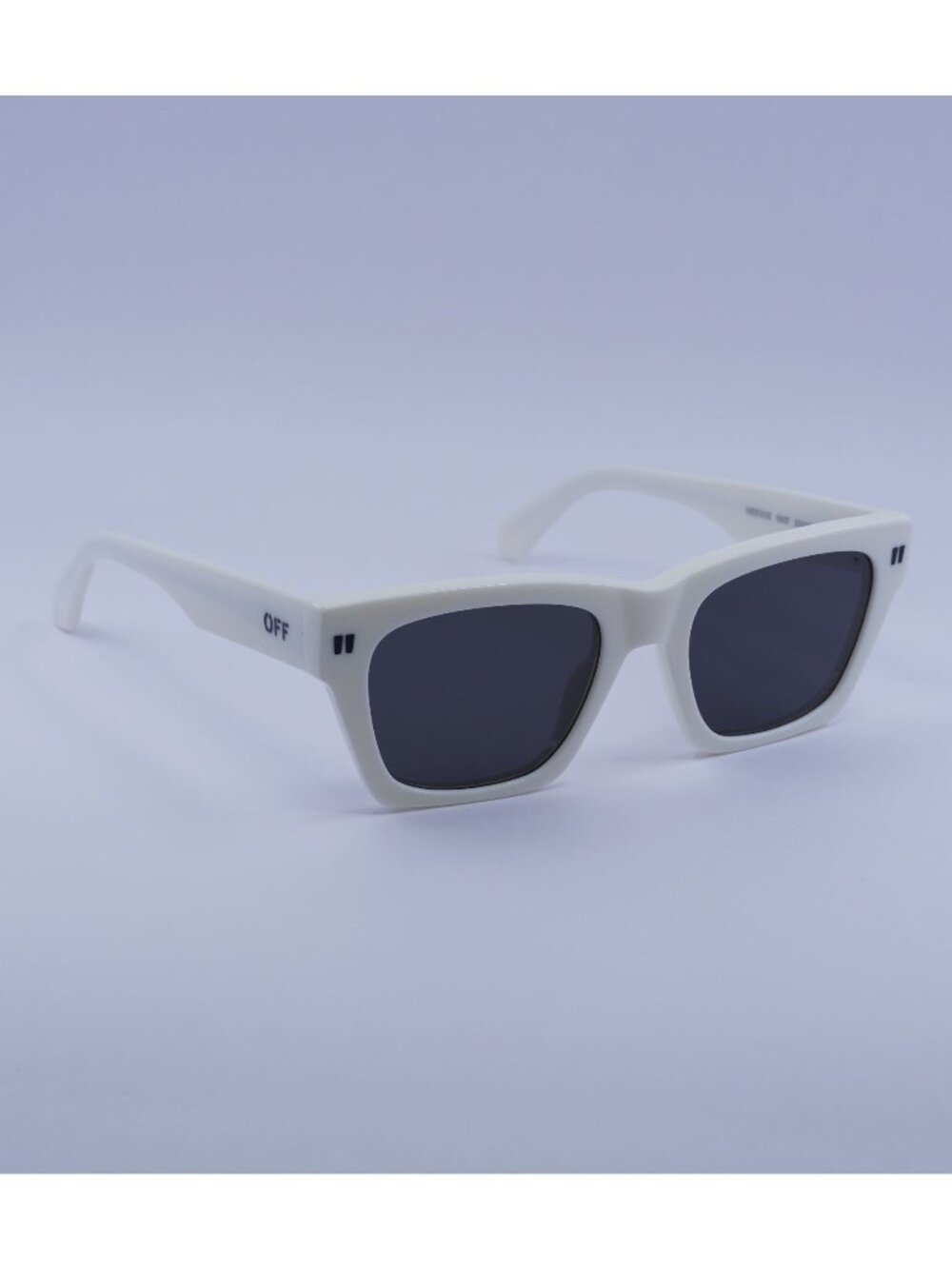 Off-White OERI13X VALDEZ 0107 Sunglasses White Square Frame, Grey Lenses